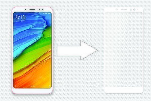 Защитное стекло для Xiaomi Redmi Note 5 / 5 Pro Ainy Full Screen Cover 0.33mm (White/Белый) - 3