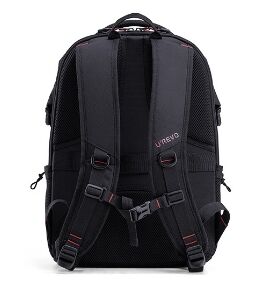 Рюкзак Urevo Large Capacity Multi-function Backpack (Black/Red) - 2