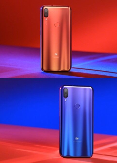 Xiaomi Play в синем и золотом цветах