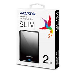 Внешний жесткий диск Portable HDD 2TB ADATA HV620S (Black), USB 3.2 Gen1, 115x78x11.5mm, 152g
