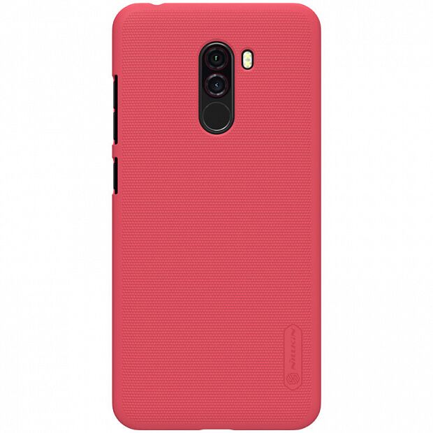 Чехол для Xiaomi Pocophone F1 Nillkin Super Frosted Shield (Red/Красный) - 1