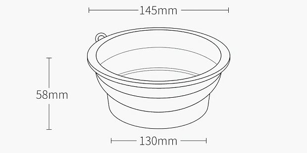 Силиконовая складная чаша для животных Xiaomi Pet Silicone Folding Bowl Small (Beige/Бежевый) : отзывы и обзоры - 7
