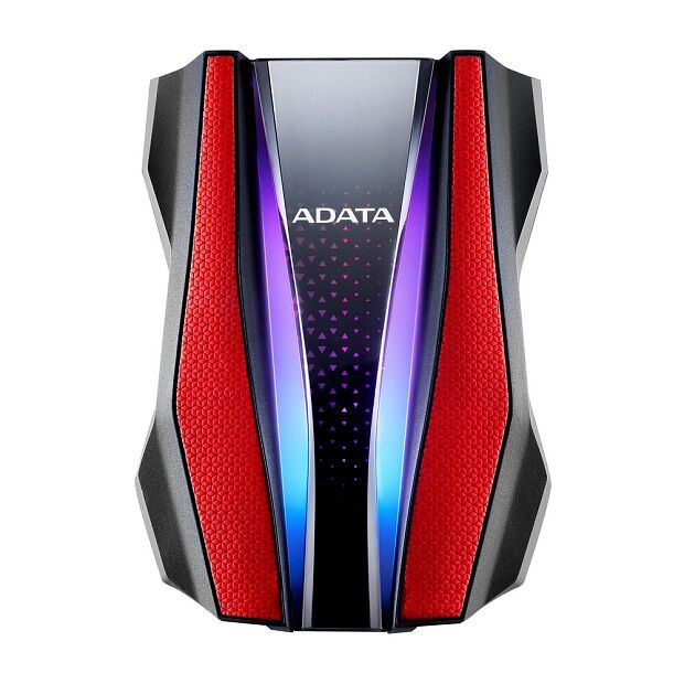 Внешний жесткий диск Portable HDD 1TB ADATA HD770G (Red), USB 3.2 Gen1, IP68, RGB lighting, 139x98x26mm, 270g - 3