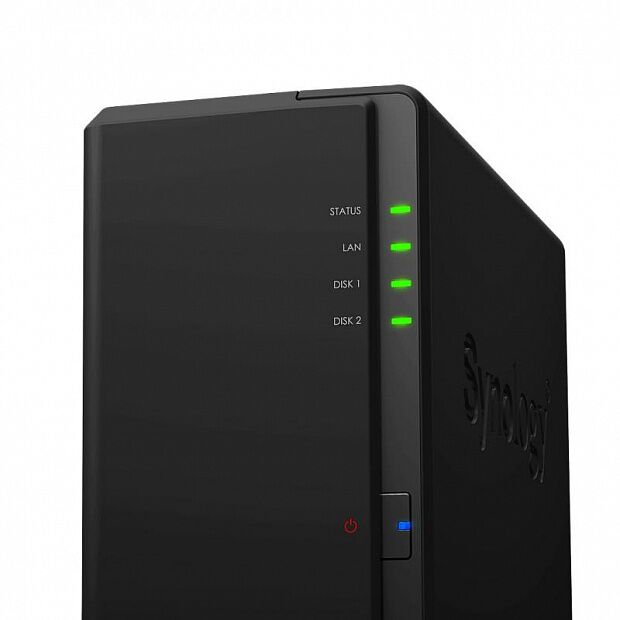 Сетевое хранилище Synology Ds218play QuadCore 2-Bay Nas Network Storage Server (Black/Черный) - 2