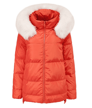 Куртка GoldFarm Classic Fur Collar Hooded Down Jacket (Red/Красный) - 1