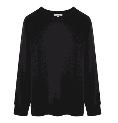 Толстовка Marsa Pure Wool One-Piece British Wind T-Shirt (Black/Черный) 