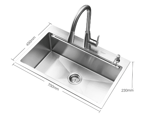 Кухонная мойка с краном Mensarjor Kitchen Multi-Function Manual Sink (Silver) - 2