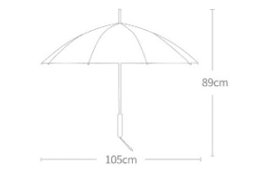 Xiaomi Sky Rain Original Couple Umbrella This Palace Section Regular Section (Black) - 3