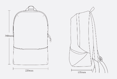 Рюкзак Zanjia Lightweight Big Backpack (Yellow/Желтый) - 2