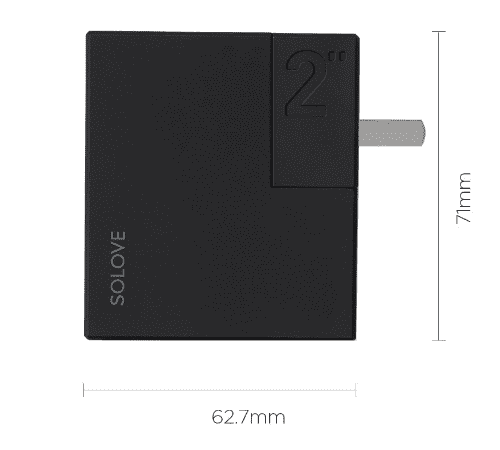Внешний аккумулятор Solove Travel Charger W2 5000mAh (Grey/Серый) - 2
