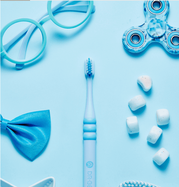 Голубой вариант детской зубной щетки Сяоми