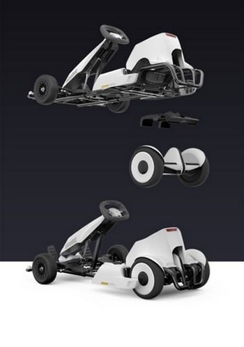 Схема устройства Xiaomi Ninebot GoKart Kit Соединение гироскутера с электрокартом Ninebot GoKart Kit